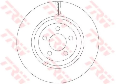 Диск тормозной передний Dodge Nitro, Jeep Cherokee, Compass TRW DF 6263, D=332 мм