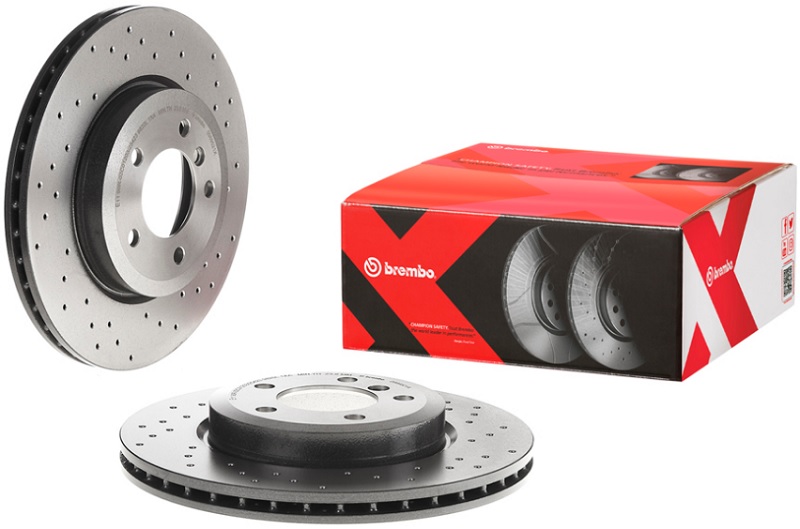 Диск тормозной передний BMW 3 Brembo 09.8952.1X, D=325 мм