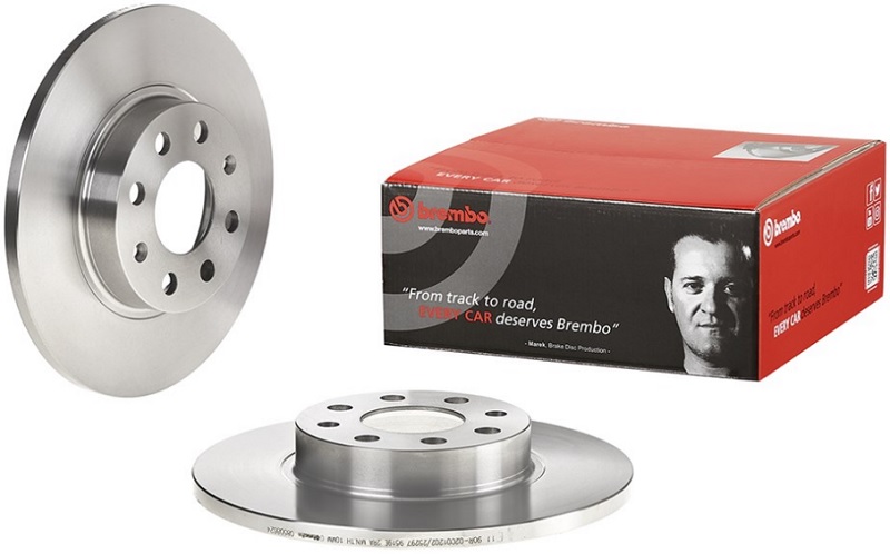 Диск тормозной передний Fiat GRANDE PUNTO, Punto Brembo 08.5086.24, D=257 мм