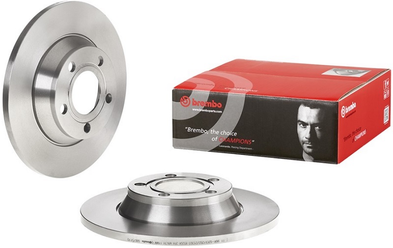 Диск тормозной передний Audi A4 Brembo 08.6751.10, D=280 мм