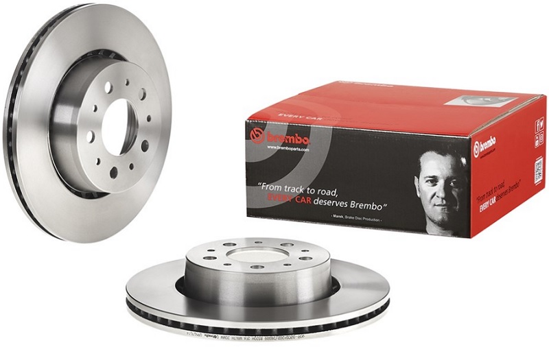 Диск тормозной передний Volvo BREMBO 09.5036.14, D=287 мм