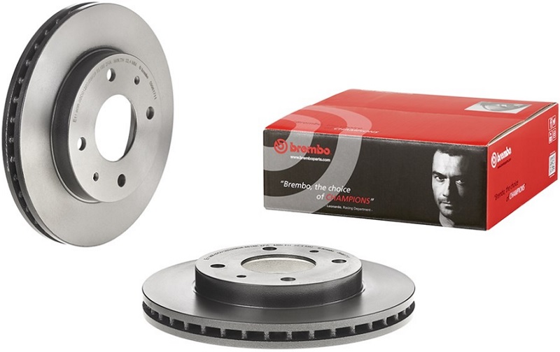 Диск тормозной передний Volvo S40, V40 Brembo 09.9617.11, D=256 мм