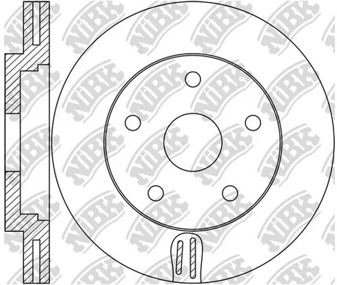 Диск тормозной передний SUBARU Impreza NiBK RN1690, D=316 мм