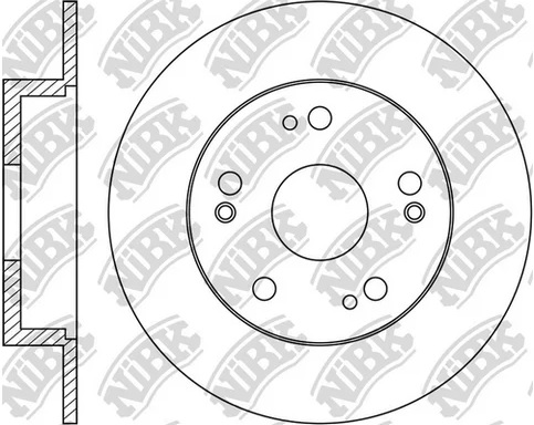 Диск тормозной задний TOYOTA LAND CRUISER 100 NiBK RN1215DSET, D=329 мм