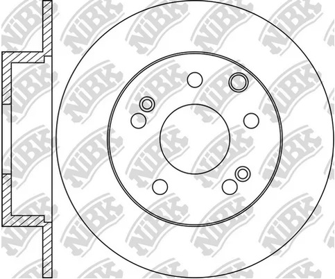 Диск тормозной передний TOYOTA LAND CRUISER 100 NiBK RN1224DSET, D=313 мм