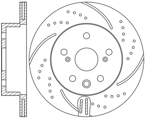 Диск тормозной передний FORD FOCUS NiBK RN51001DSET, D=300 мм