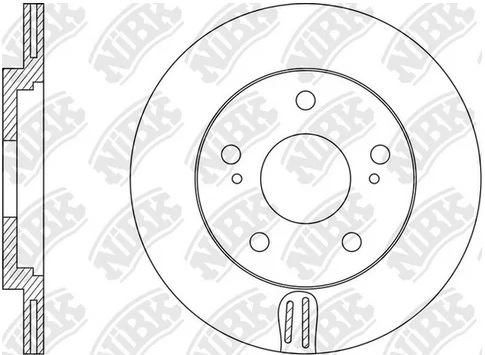 Диск тормозной задний TOYOTA LAND CRUISER 100 NiBK RN1607, D=335 мм