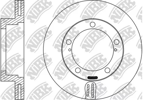 Диск тормозной передний Lexus LX, Toyota Land Cruiser, Sequoia, Tundra Nibk RN22002, D=353 мм