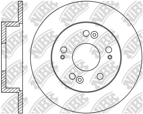 Диск тормозной передний Cadillac Escalade, Chevrolet Avalanche, Suburban, Tahoe Nibk RN1678, D=330 мм