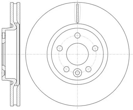 Диск тормозной передний Ford Galaxy, Mondeo, Volvo S80 Remsa 61019.10, D=300 мм