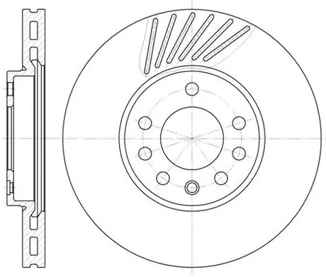 Диск тормозной передний OPEL VECTRA, SAAB 900 Remsa 6494.10, D=288 мм
