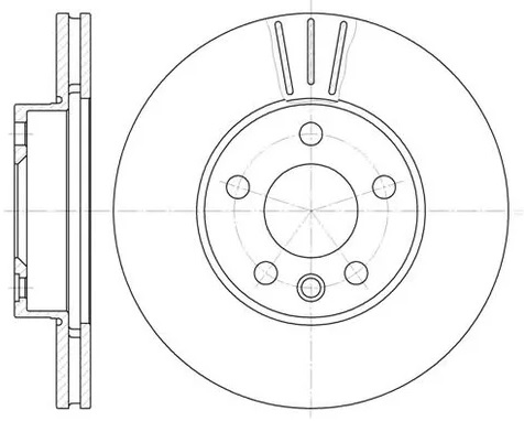 Диск тормозной передний Ford Galaxy, SEAT Alhambra, VW Sharan Remsa 6496.10, D=288 мм