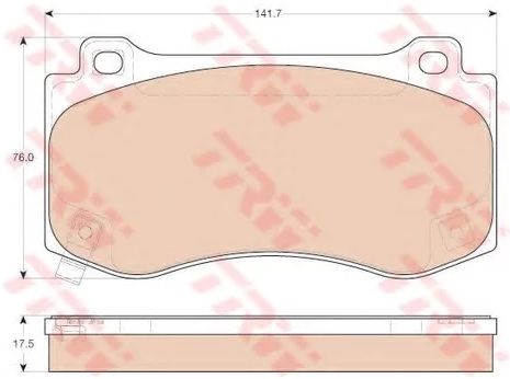 Колодки тормозные дисковые передние CHRYSLER 300C TRW GDB 4449