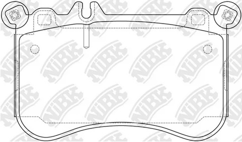 Колодки тормозные дисковые передние MERCEDES CLS NiBK PN0857