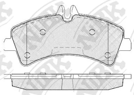 Колодки тормозные дисковые задние VOLKSWAGEN Crafter NiBK PN0038