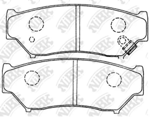 Колодки тормозные передние SUZUKI GRAND VITARA Nibk PN9301