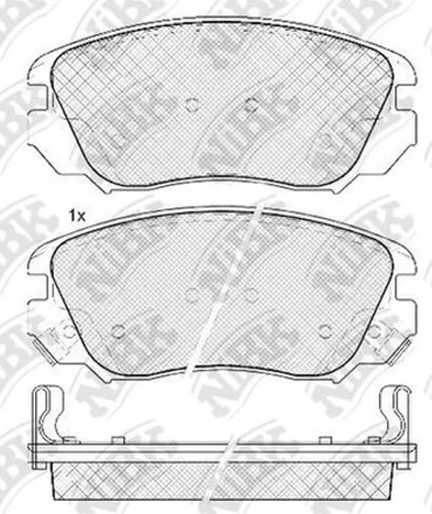 Колодки тормозные передние CHEVROLET MALIBU Nibk PN0839