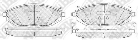 Колодки тормозные передние CHEVROLET SPARK Nibk PN0570