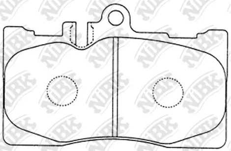 Колодки тормозные дисковые передние LEXUS RX300, LS430 NiBK PN1455