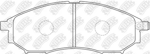 Колодки тормозные дисковые передние NISSAN PATFINDER NiBK PN2444S