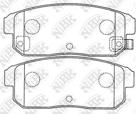 Колодки тормозные дисковые задние NISSAN PRIMERA NiBK PN2467