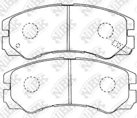 Колодки тормозные дисковые передние OPEL FRONTERA NiBK PN4258