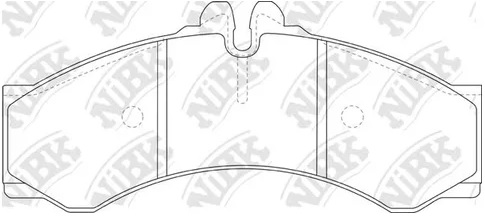 Колодки тормозные дисковые задние VOLKSWAGEN LT NiBK PN0107