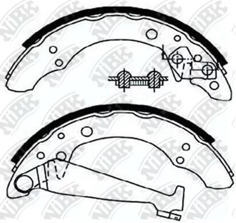 Колодки тормозные барабанные SKODA FABIA NiBK FN0534