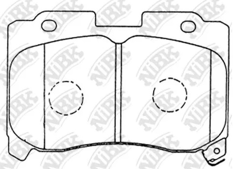 Колодки тормозные дисковые передние TOYOTA Celica, Soarer, Supra NiBK PN1360