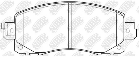 Колодки тормозные дисковые передние SUBARU XV NiBK PN7805