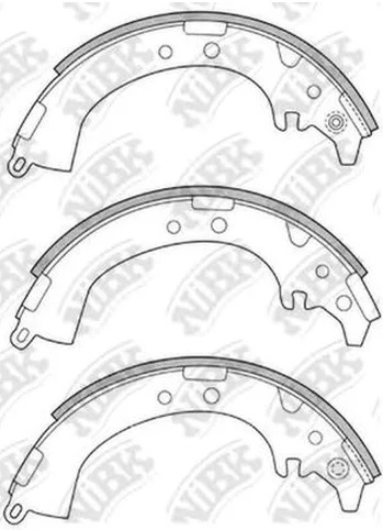 Колодки тормозные барабанные DAIHATSU Terios, TOYOTA Camry NiBK FN2333