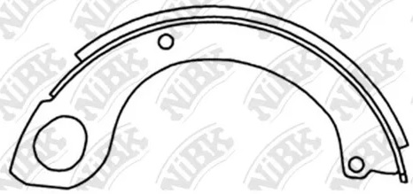 Колодки тормозные барабанные NiBK FN1245