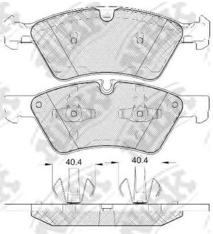 Колодки тормозные дисковые передние MERCEDES M-Klasse NiBK PN0500W