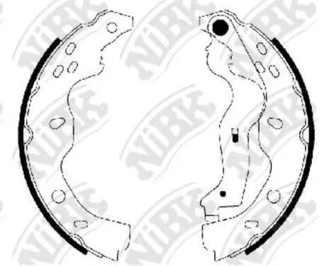 Колодки тормозные барабанные SUZUKI SX4 NiBK FN0634