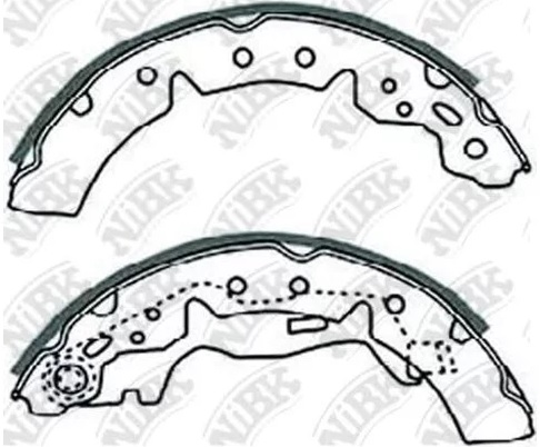 Колодки тормозные барабанные TOYOTA COROLLA NiBK FN2354