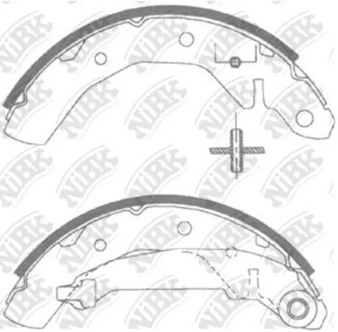 Колодки тормозные барабанные DAEWOO MATIZ, SPARK NiBK FN11821