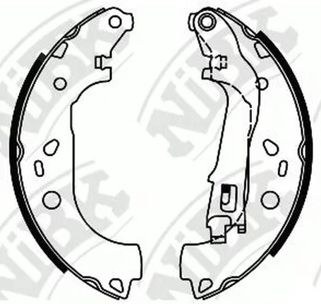 Колодки тормозные барабанные FIAT ALBEA NiBK FN41002