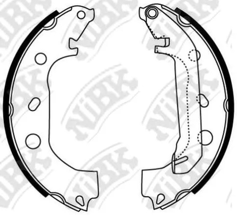 Колодки тормозные барабанные FORD TRANSIT CONNECT NiBK FN0584