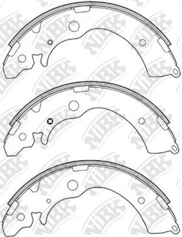 Колодки тормозные барабанные HONDA ACCORD, CAPA, CIVIC, CR-V, HR-V NiBK FN5524