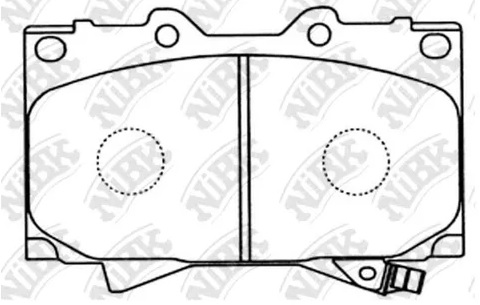 Колодки тормозные дисковые передние TOYOTA LAND CRUISER, LEXUS LX NiBK PN1411