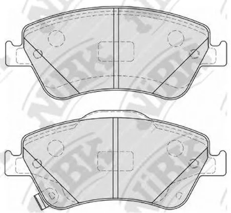 Колодки тормозные дисковые передние TOYOTA AURIS NiBK PN1834