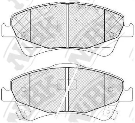 Колодки тормозные дисковые передние TOYOTA AURIS, AVENSIS NiBK PN1837