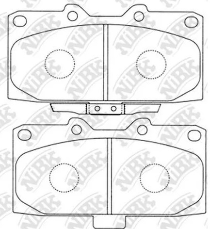 Колодки тормозные дисковые передние SUBARU IMPREZA NiBK PN7463