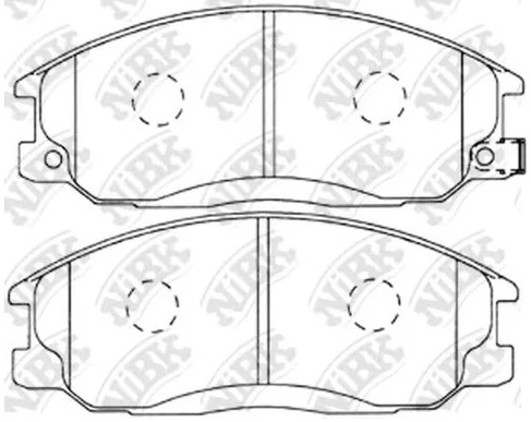 Колодки тормозные дисковые передние SSANGYONG ACTYON NiBK PN0103
