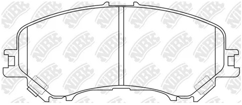 Колодки тормозные дисковые передние NISSAN QASHQAI NiBK PN2804