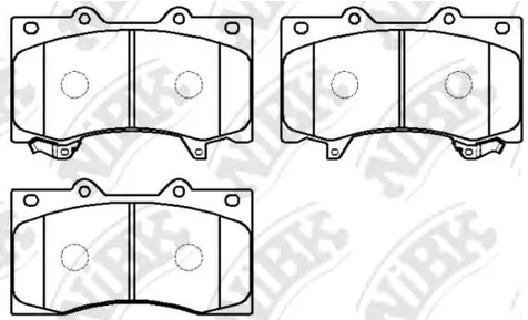 Колодки тормозные дисковые передние NISSAN PATROL NiBK PN0555