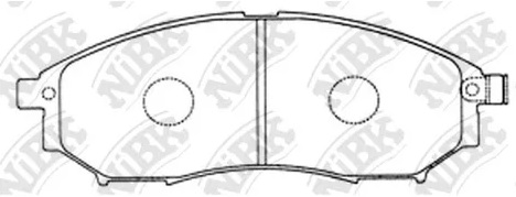 Колодки тормозные дисковые передние NISSAN PATFINDER NiBK PN2444