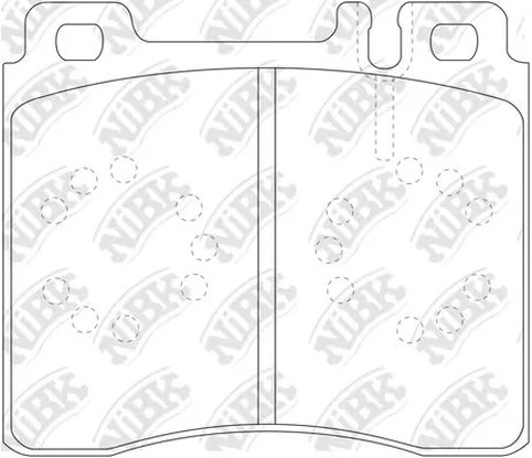 Колодки тормозные дисковые передние MERCEDES S-class NiBK PN0029