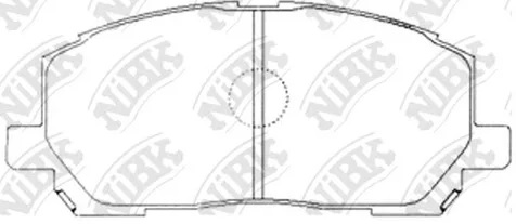 Колодки тормозные дисковые передние LEXUS RX NiBK PN1457