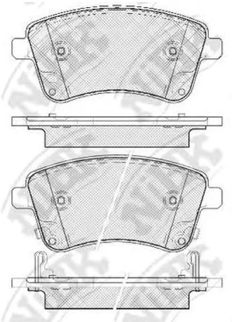 Колодки тормозные дисковые передние KIA VENGA NiBK PN0703